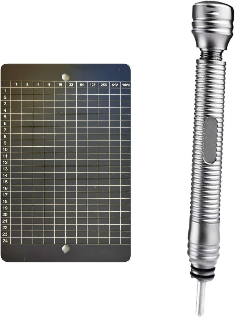 Btcdove Titanium Seed Phrase Storage – BIP39 Binary Crypto Backup Plate with 2 Glass Breaker Pens, Transparent Recovery Card, Word Index Booklet, Anti-Tamper Seals & Lock Screws – Cold Wallet for Bitcoin - Image 1